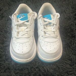 Looney tunes AF-1 Size 8C Blue&White.